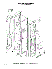07 - Freezer Door parts for Whirlpool Refrigerator ED25PMXRWR0 from AppliancePartsPros.com