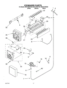 11 - Icemaker parts for Whirlpool Refrigerator ED2CHQXKQ00 from AppliancePartsPros.com