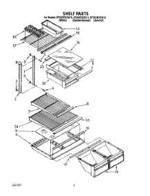 05 - Shelf parts for Whirlpool Refrigerator ET20ZKXZW10 from AppliancePartsPros.com