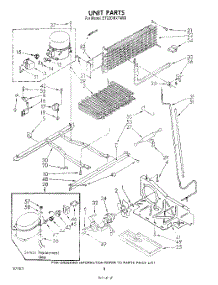 06 - Unit parts for Whirlpool Refrigerator ET22DMXTW00 from AppliancePartsPros.com