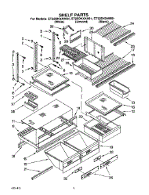 05 - Shelf, Lit / Optional parts for Whirlpool Refrigerator ET22DKXAN01 from AppliancePartsPros.com