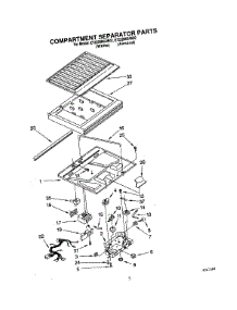 03 - Compartment Separator parts for Whirlpool Refrigerator ET22DMXAW02 from AppliancePartsPros.com