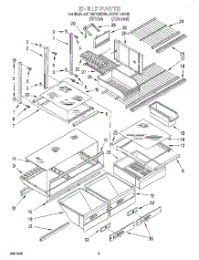 04 - Shelf, Lit / Optional parts for Whirlpool Refrigerator ET20F134KW0 from AppliancePartsPros.com