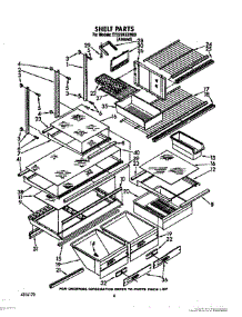 05 - Shelf, Optional parts for Whirlpool Refrigerator ET22DKXXN00 from AppliancePartsPros.com
