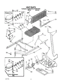 05 - Unit parts for Whirlpool Refrigerator ET25PKXXW00 from AppliancePartsPros.com