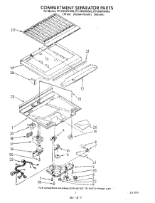 04 - Compartment Separator parts for Whirlpool Refrigerator ET18NKXWW00 from AppliancePartsPros.com