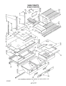 05 - Shelf , Lit / Optional parts for Whirlpool Refrigerator ET20DKXVN02 from AppliancePartsPros.com