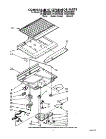 04 - Compartment Separator parts for Whirlpool Refrigerator ET16ZKYXN00 from AppliancePartsPros.com