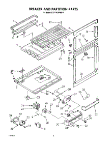 04 - Breaker And Partition parts for Whirlpool Refrigerator ET17HKXRWR0 from AppliancePartsPros.com