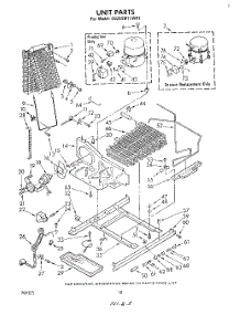 10 - Unit parts for Whirlpool Refrigerator ED25SM1LWR1 from AppliancePartsPros.com
