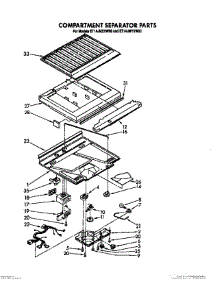 04 - Compartment Separator parts for Whirlpool Refrigerator ET14JMYXW00 from AppliancePartsPros.com
