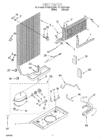 04 - Unit parts for Whirlpool Refrigerator ET14NKXGW00 from AppliancePartsPros.com