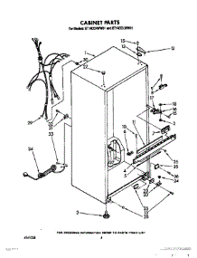 03 - Cabinet parts for Whirlpool Refrigerator ET14CCRWW01 from AppliancePartsPros.com