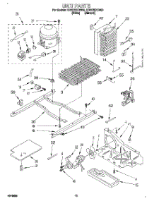 09 - Unit parts for Whirlpool Refrigerator ED22ZRXDW00 from AppliancePartsPros.com