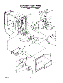 10 - Dispenser Front parts for Whirlpool Refrigerator ED22DQXAN00 from AppliancePartsPros.com