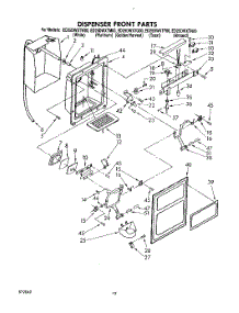 09 - Dispenser Front parts for Whirlpool Refrigerator ED25DWXTN00 from AppliancePartsPros.com