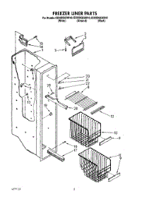 04 - Freezer Liner parts for Whirlpool Refrigerator ED22DQXAB10 from AppliancePartsPros.com