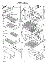 07 - Shelf , Lit / Optional parts for Whirlpool Refrigerator ED22MK1LWR1 from AppliancePartsPros.com