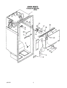 02 - Liner parts for Whirlpool Refrigerator 8ET18RKXYW00 from AppliancePartsPros.com