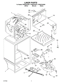 03 - Liner parts for Whirlpool Refrigerator ET8WTKXKB01 from AppliancePartsPros.com