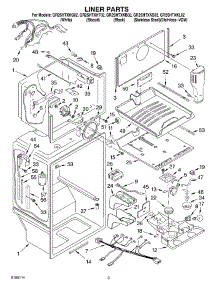 02 - Liner parts for Whirlpool Refrigerator GR2SHTXKT02 from AppliancePartsPros.com