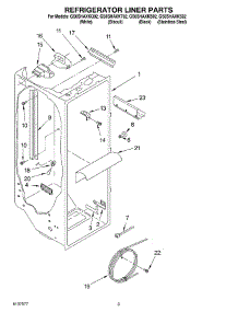 02 - Refrigerator Liner parts for Whirlpool Refrigerator GS6SHAXKQ02 from AppliancePartsPros.com