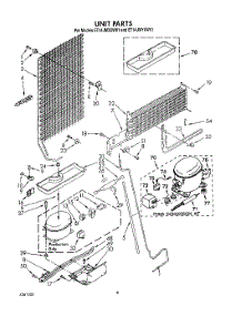 07 - Unit parts for Whirlpool Refrigerator ET14JMYXW01 from AppliancePartsPros.com