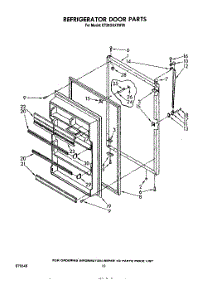 08 - Refrigerator Door , Lit / Optional parts for Whirlpool Refrigerator ET20GKXSW00 from AppliancePartsPros.com