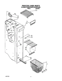 05 - Freezer Liner parts for Whirlpool Refrigerator ED25PWXAN00 from AppliancePartsPros.com