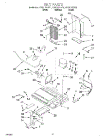 10 - Unit parts for Whirlpool Refrigerator ED20DBXEW01 from AppliancePartsPros.com
