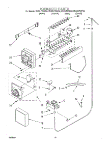 12 - Icemaker, Optional parts for Whirlpool Refrigerator ED25LFXGT00 from AppliancePartsPros.com