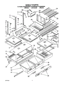 04 - Shelf, Literature parts for Whirlpool Refrigerator ET22DMXBN00 from AppliancePartsPros.com