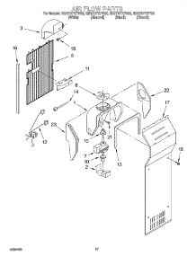 10 - Air Flow parts for Whirlpool Refrigerator GD27DFXFB02 from AppliancePartsPros.com