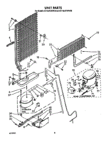 07 - Unit parts for Whirlpool Refrigerator ET16JKYWN00 from AppliancePartsPros.com
