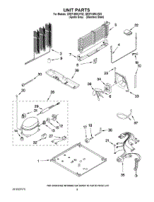 05 - Unit Parts parts for Whirlpool Refrigerator GR2FHMXVS02 from AppliancePartsPros.com