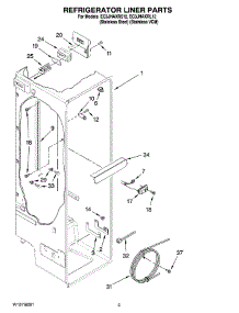 02 - Refrigerator Liner Parts parts for Whirlpool Refrigerator EC3JHAXRL12 from AppliancePartsPros.com