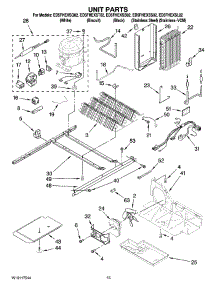 09 - Unit Parts parts for Whirlpool Refrigerator ED5FHEXSS02 from AppliancePartsPros.com