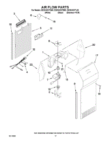 10 - Air Flow Parts parts for Whirlpool Refrigerator ED2HHEXTL00 from AppliancePartsPros.com
