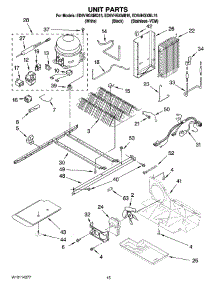09 - Unit Parts parts for Whirlpool Refrigerator ED5VHGXMB15 from AppliancePartsPros.com