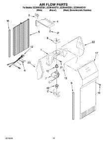 09 - Air Flow Parts parts for Whirlpool Refrigerator GC5NHAXSY01 from AppliancePartsPros.com