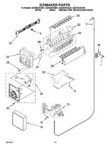 12 - Icemaker Parts, Optional Parts (Not Included) parts for Whirlpool Refrigerator GS5SHAXSA01 from AppliancePartsPros.com