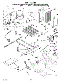 09 - Unit Parts parts for Whirlpool Refrigerator GD5RHAXSQ01 from AppliancePartsPros.com