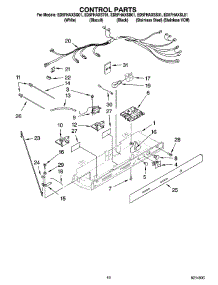 10 - Control Parts parts for Whirlpool Refrigerator ED5FHAXSQ01 from AppliancePartsPros.com