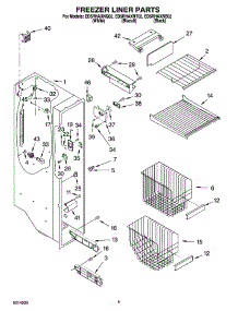 04 - Freezer Liner Parts parts for Whirlpool Refrigerator ED5RHAXNQ02 from AppliancePartsPros.com