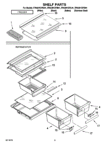 05 - Shelf Parts, Optional Parts (Not Included) parts for Whirlpool Refrigerator ER8AHKXRQ01 from AppliancePartsPros.com
