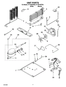 04 - Unit Parts parts for Whirlpool Refrigerator ET1PHKXPQ04 from AppliancePartsPros.com
