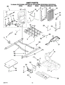 09 - Unit Parts parts for Whirlpool Refrigerator ED2FHEXSQ00 from AppliancePartsPros.com