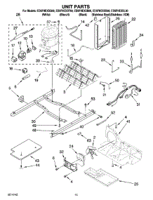 09 - Unit Parts parts for Whirlpool Refrigerator ED5FHEXSL00 from AppliancePartsPros.com