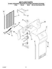 09 - Air Flow Parts parts for Whirlpool Refrigerator ED5FHAXSQ00 from AppliancePartsPros.com