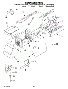 08 - Icemaker Parts, Optional Parts parts for Whirlpool Refrigerator GB2SHDXPS01 from AppliancePartsPros.com